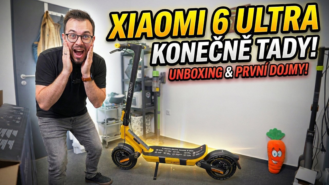 Xiaomi Electric Scooter 6 Ultra je KONEČNĚ TADY! 🔥 (Unboxing & Prvn&iacute; dojmy)