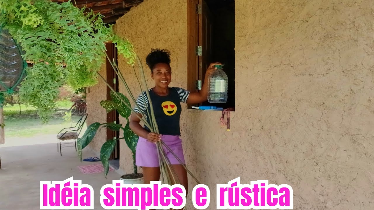Idéia simples e rústica para decorar casa 