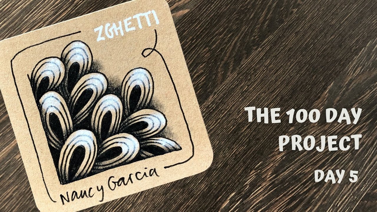 Day 5 of 100 Days of Tangling - Zghetti