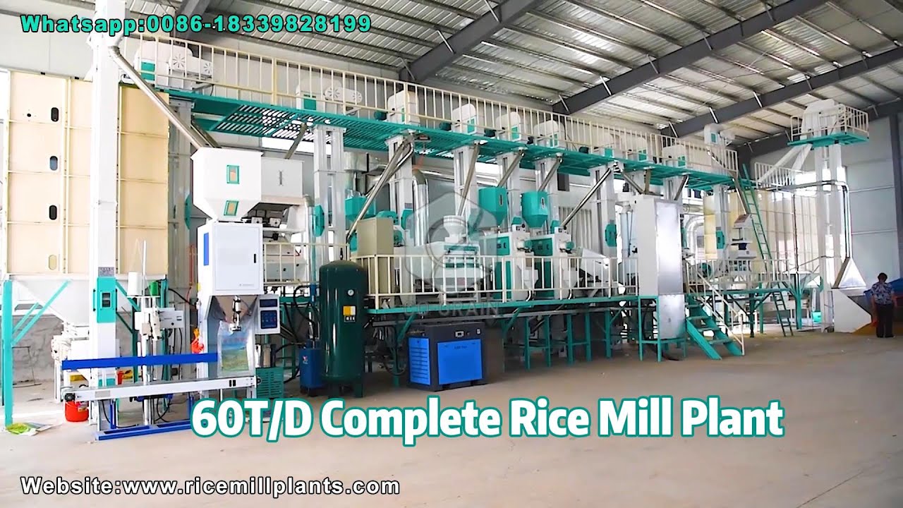 60 T/D Complete Rice Mill Machine | The Most Efficient Rice Processing Plant #ricemill