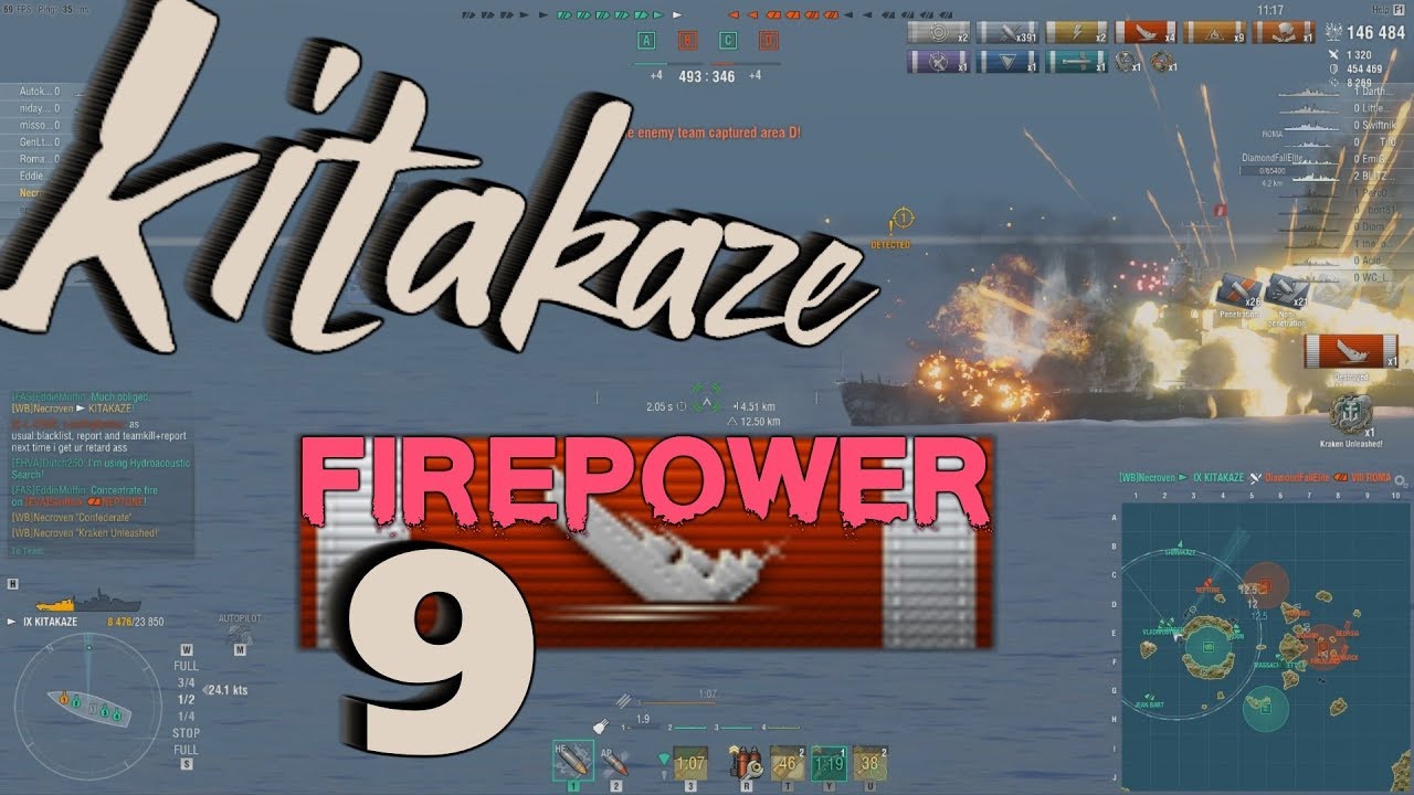KITA - 9 Kills - 254k - 6 Achievments || World of Warships