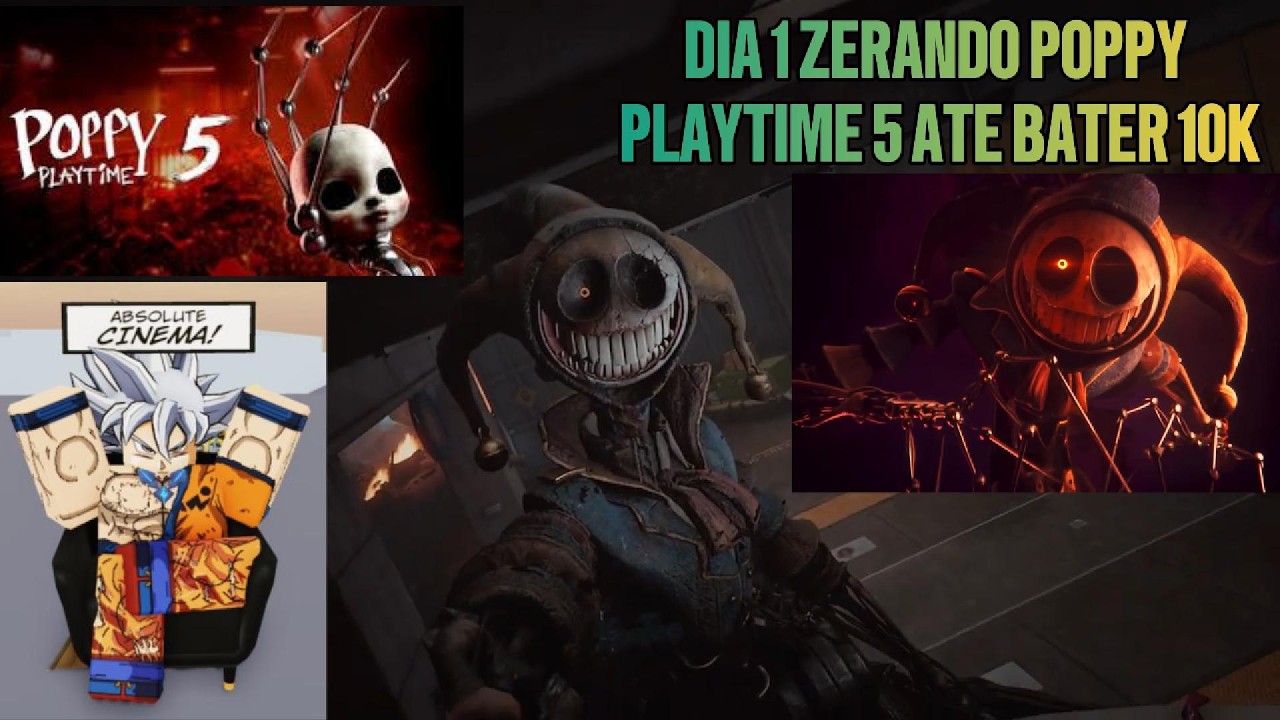 DIA 1 ZERANDO POPPY PLAYTIME 5 ATÉ BATER 10K DE INSCRITOS!!! #poppyplaytime5