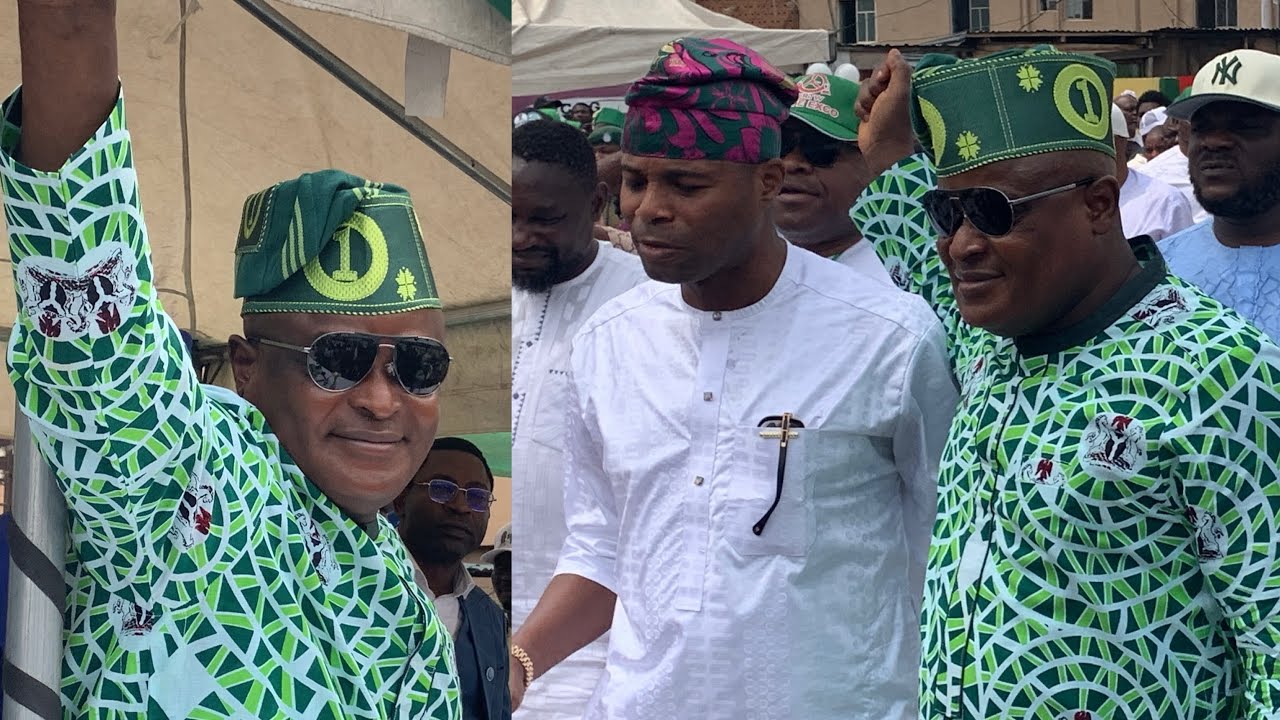 RESPECT AND POWER AS Tafa Sego WELCOMES Mudashiru Obasa TO HIS NEW NURTW GARAGE OPENING.