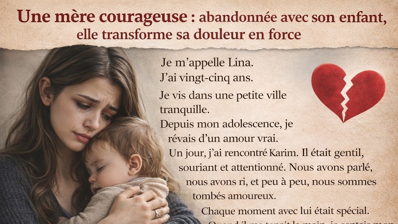 Une mère courageuse : abandonnée avec son enfant, elle transforme sa douleur en force