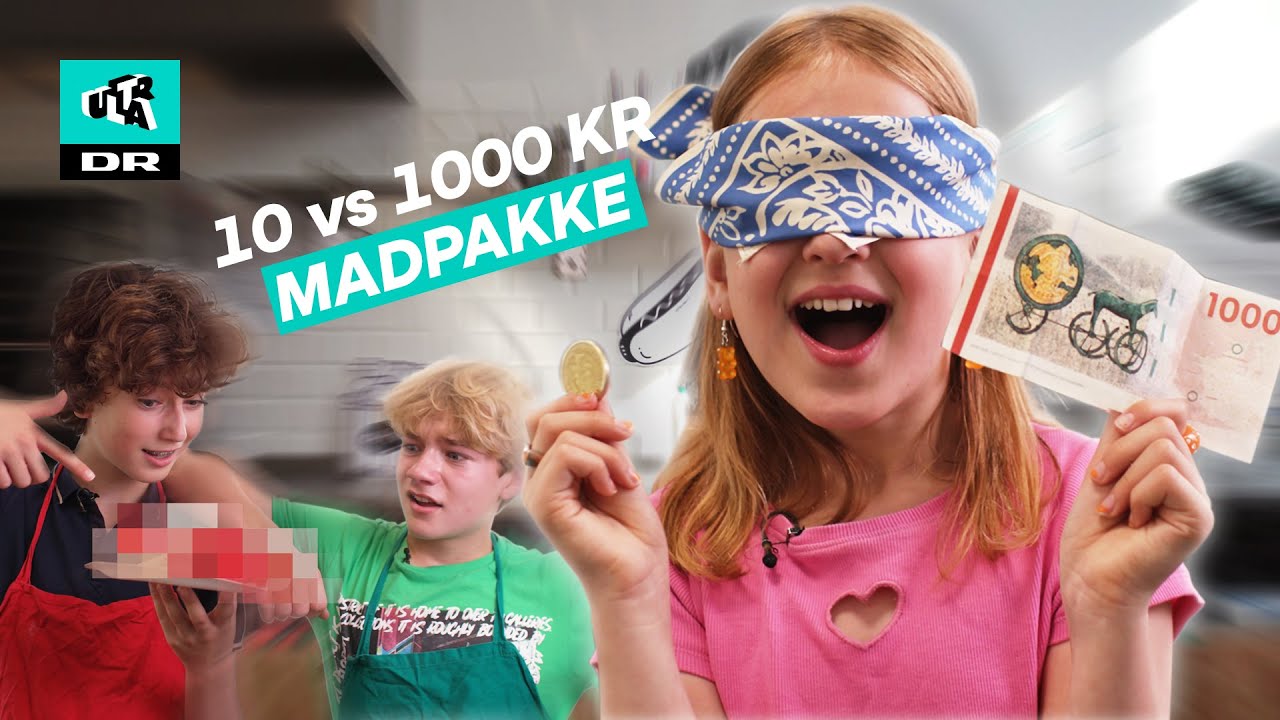 10 kroners madpakke vs. 1000 kroners madpakke!