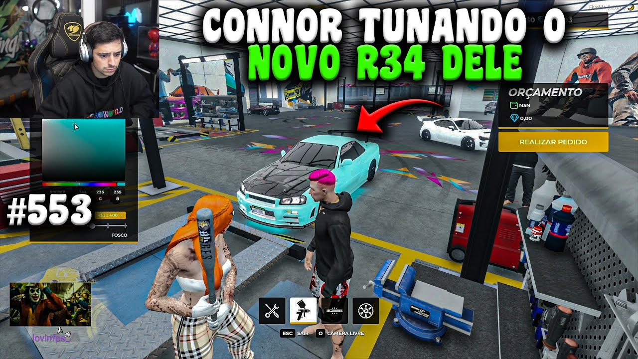 CONNOR TUNANDO O NOVO R34 JUNTO COM A TSUUKI! GG NOVO P1 DA FRANÇA! EP 553