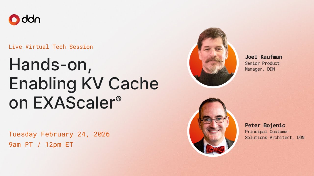 Hands-On, Enabling KV Cache on EXAScaler