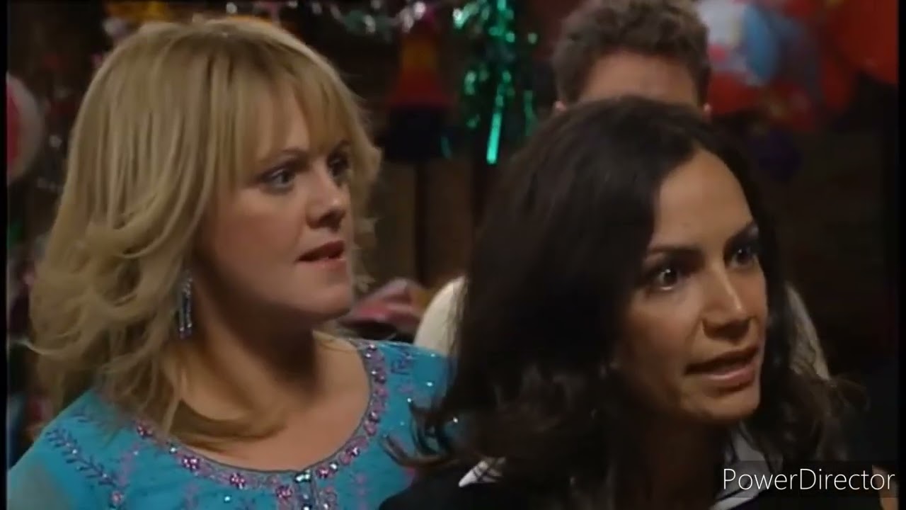 Classic Coronation Street - Maya Sharma Spills A Drink Over Sunita Parekh (20th October 2004*OD)