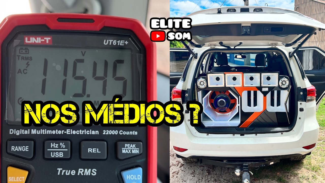 APLICAÇÃO DE POTÊNCIA NA PRATÍCA, NO SOM DA SW4, PROJETO ELITE SOM / Unit ut61e+