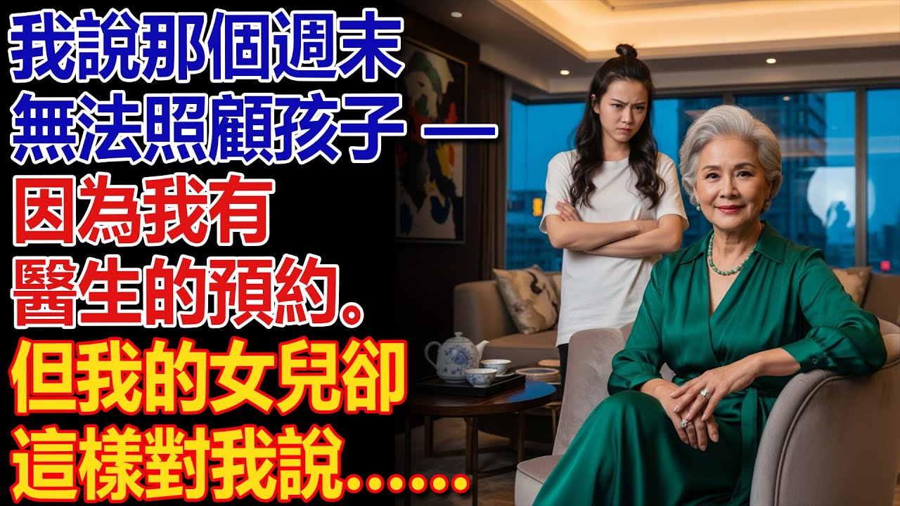 🗣️「我說那個週末我不能幫忙顧小孩——😏因為我有醫生預約但我女兒卻這麼說…… 💅」