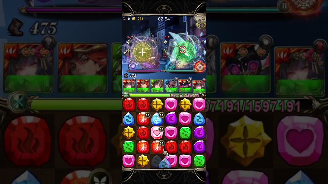 神魔之塔  全新合作地獄級  膽大黨〔用速度一決勝負  地獄級〕黑金卡  曼陀羅隊伍 開大砲+,開技劇本✌️ 輕鬆0石通關，4分半通關，〔暗屬性  時速百公里•高速婆婆〕。