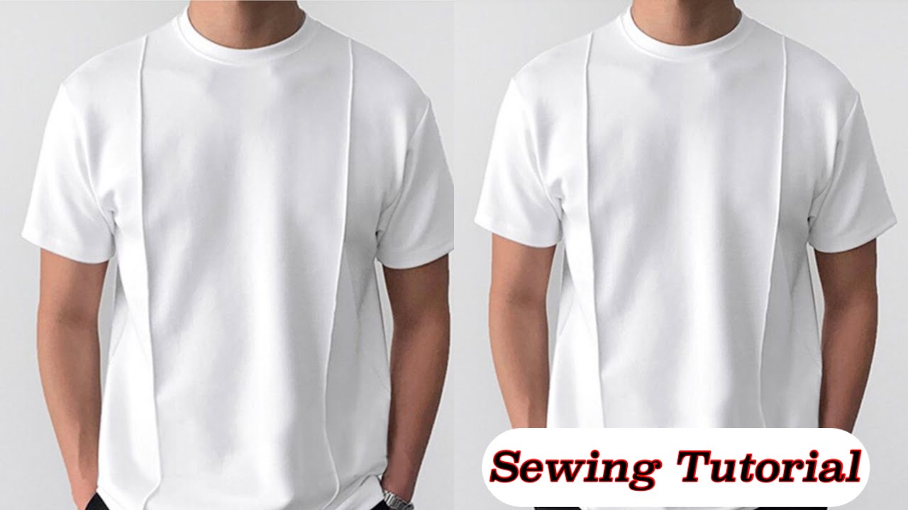 How To Cut and Sew a Roundneck Tshirt with Design |DIY | Streetwear #fashion #tshirt #sewingtips