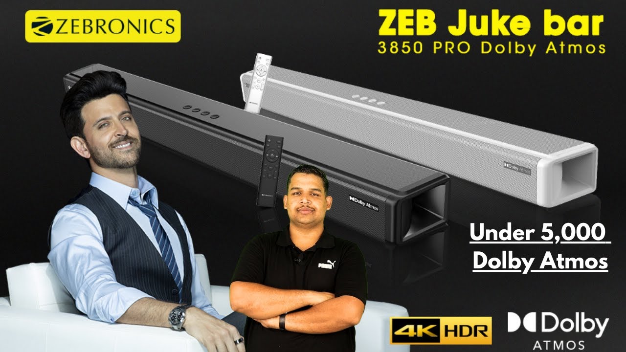 Zebronics Dolby Atmos Soundbar | Under 5000 Dolby Atmos Soundbar