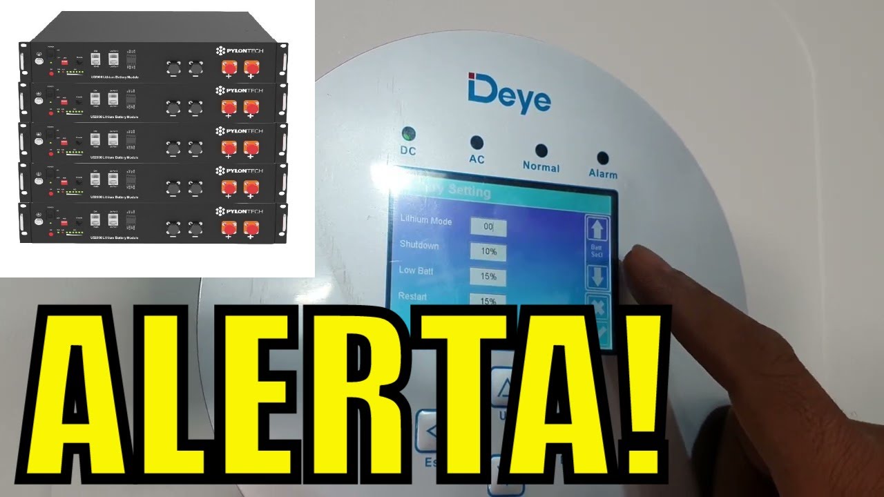 Cómo instalar BATERÍAS de Litio a un inversor solar Deye Híbrido