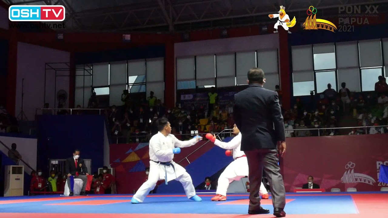 FINAL PON 2021 - Sandy Firmansyah (JABAR) Vs Rafi Diaz (DKI) - Kumite +84 Kg Putra  Cabor KARATE