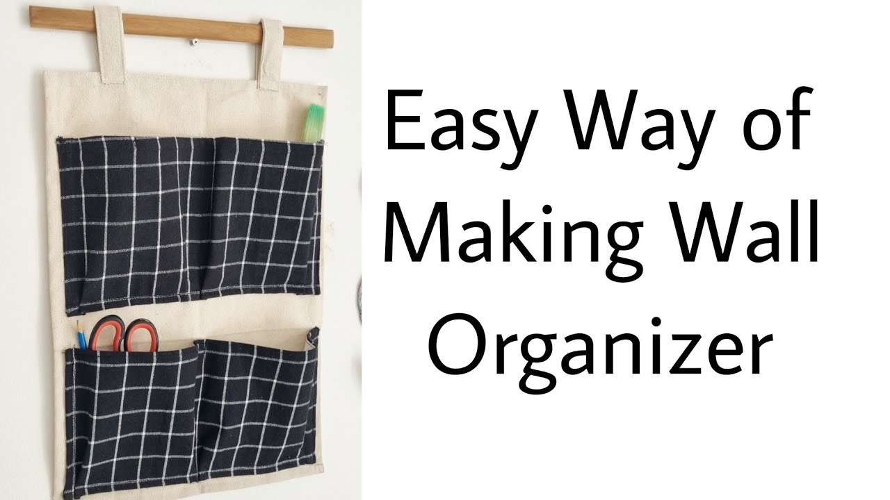Easy to Make Wall Fabric Organizer / Anyone Can Create @TheCraftPot
