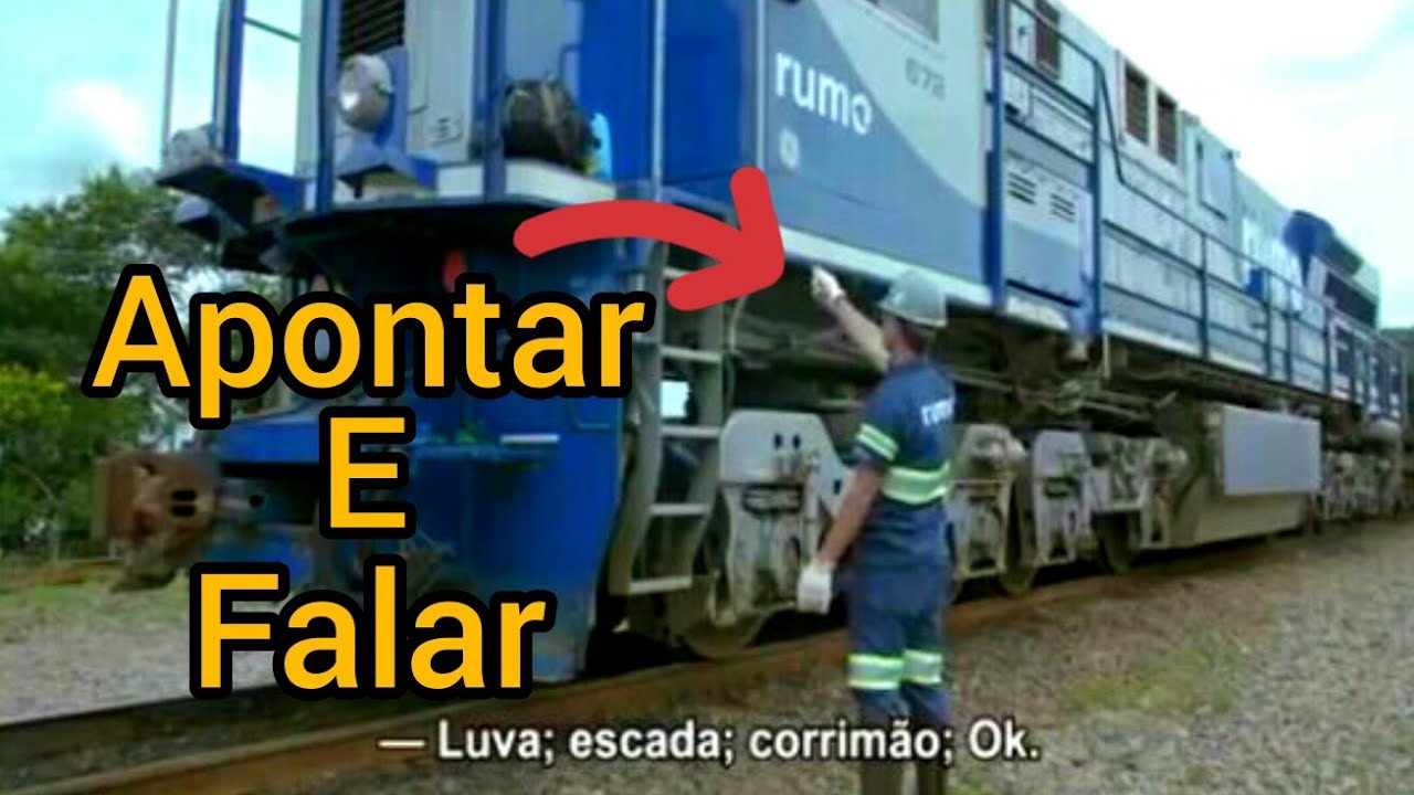 Shisa kanko operações ferroviária RUMO o método japonês aponta e falar #shisakanko