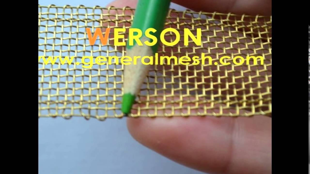 generalmesh N&deg;12,20mm Largeur Toile M&eacute;tallique Laiton ,Tissu m&eacute;tallique en Laiton
