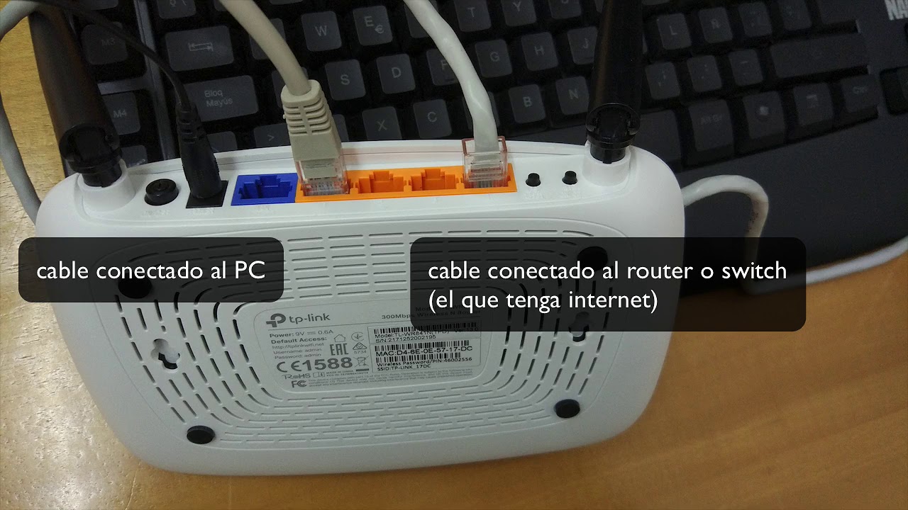 Configura cualquier router como punto de acceso. Access Point | 2019.  Router into an access point.