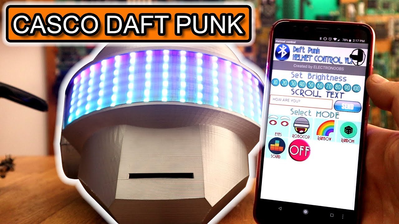 Pr#61 - Casco Daft Punk casero | Bluetooth + RGB