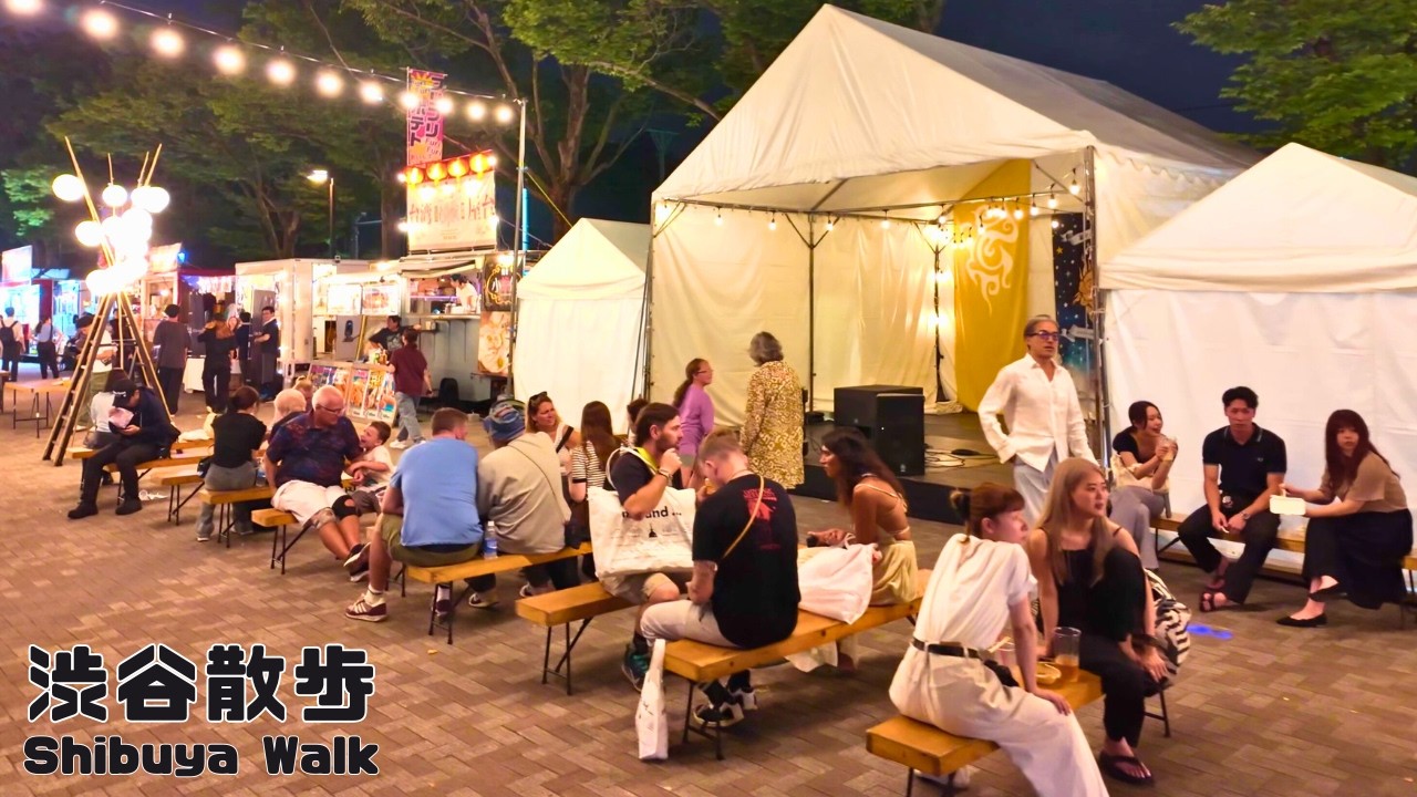 4K🌃🍻Night Walk through Neon-Lit Shibuya to Tokyo Night Market in Tokyo Japan 2025