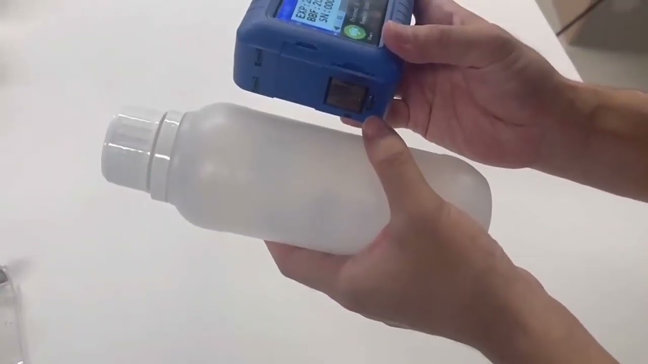Handheld mini inkjet printer for printing on any surface.