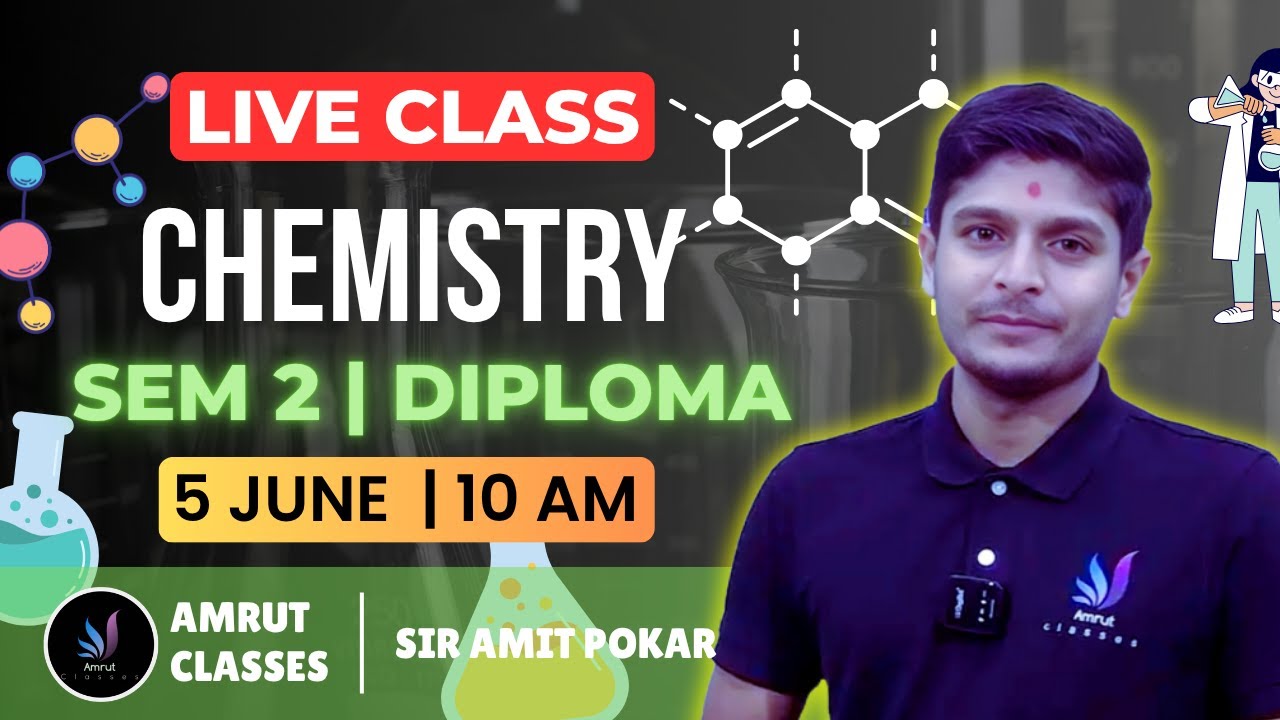 Applied Chemistry Live | Diploma Sem 2 | GTU  Summer 2025 Exam |  Amrut Classes