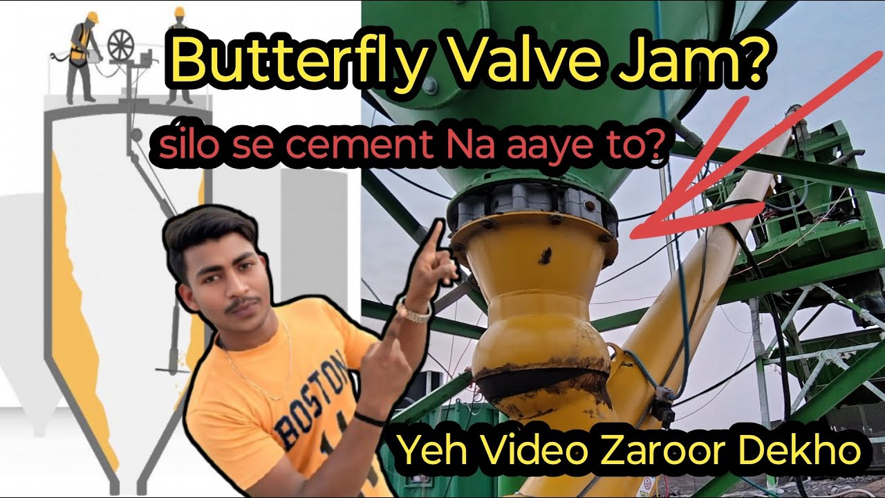 Batching Plant Silo Butterfly Valve Jam Problem & Solution | Cement Silo Cleaning Full Guide