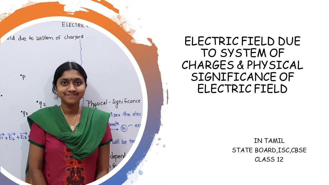 ELECTRIC FIELD DUE TO SYSTEM OF CHARGES| PHYSICAL SIGNIFICANCE OF ELECTRIC FIELD| IN TAMIL|CLASS 12|