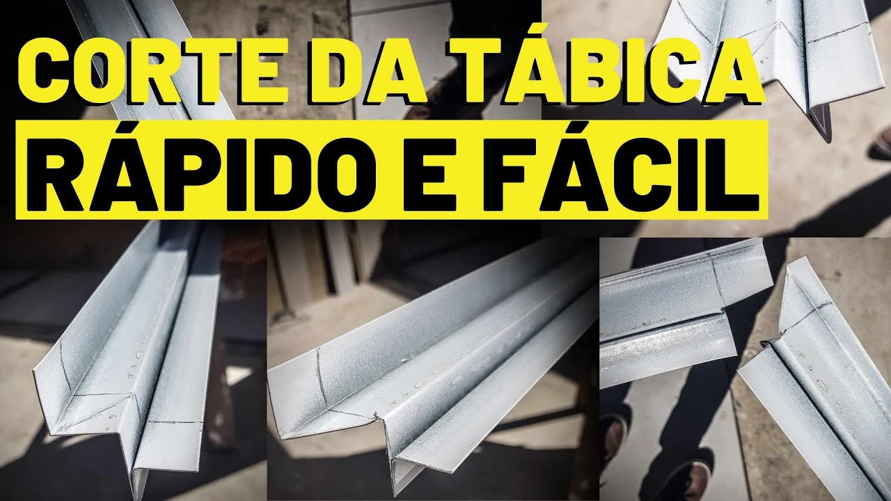 MUITO SIMPLES: Como fazer o CORTE DA TABICA para Estrutura de FORRO DRYWALL | DryWall Passo a Passo.