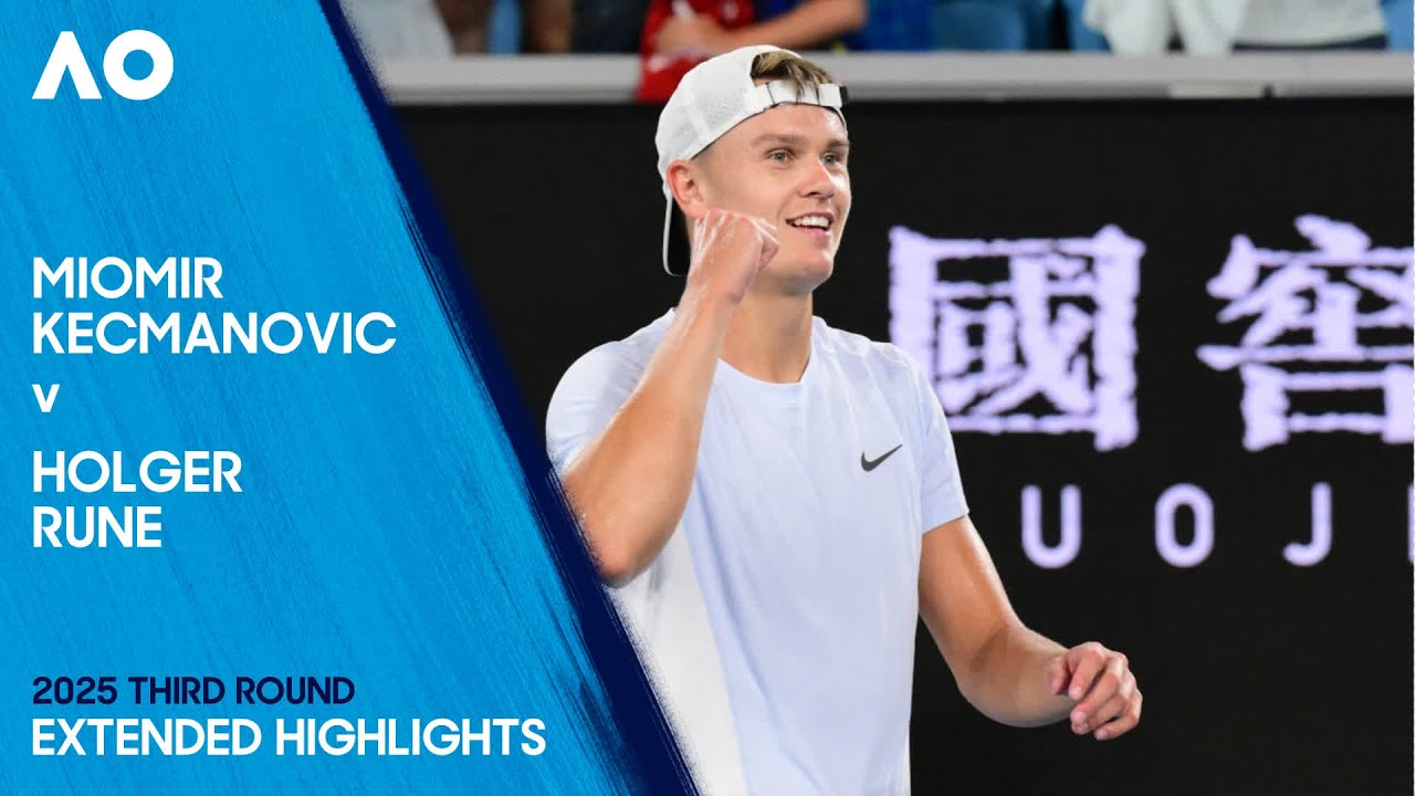 Miomir Kecmanovic v Holger Rune Extended Highlights | Australian Open 2025 Third Round
