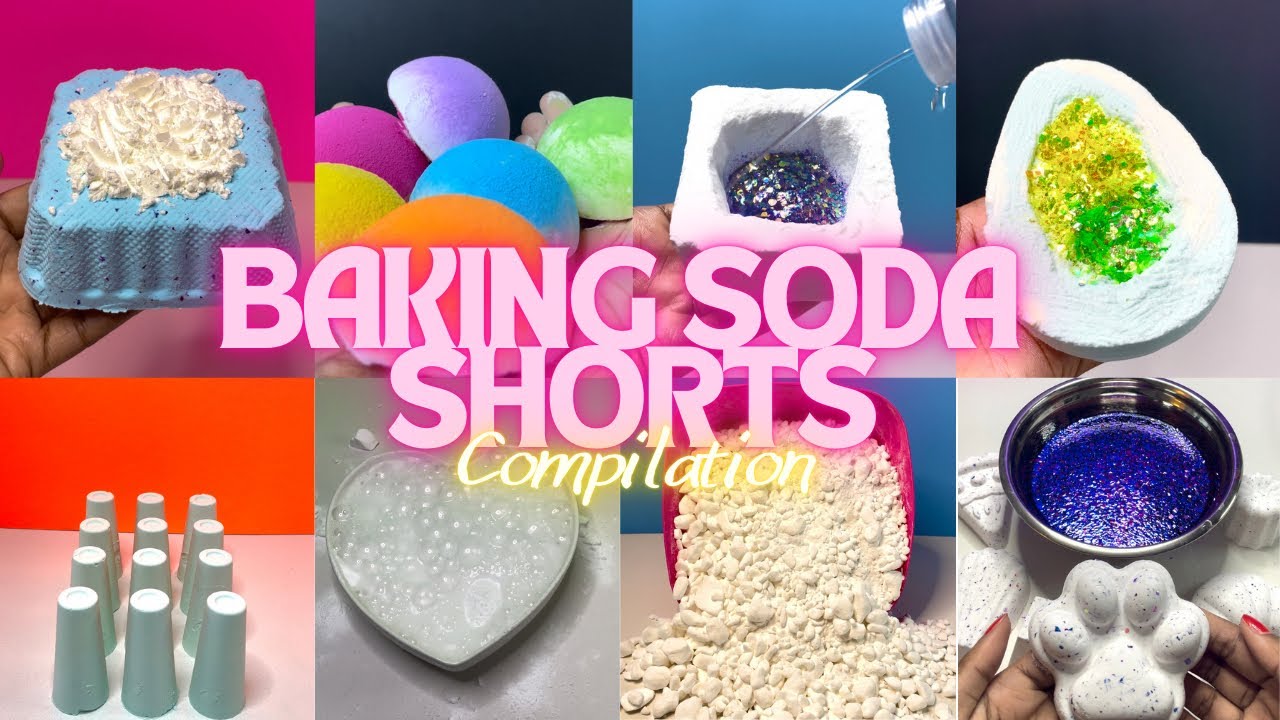 ASMR Baking Soda Crush Compilation | Satisfying Video | Relaxation | Stress Relief #explore