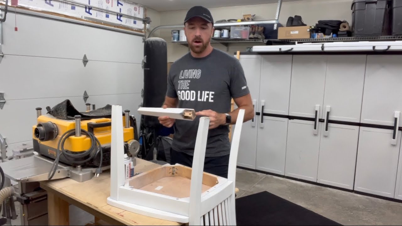 Chair Leg Repair with Hanger Bolts