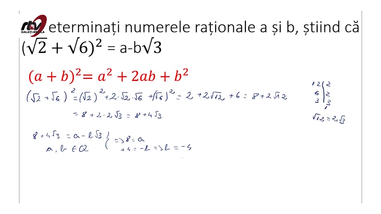 MATEMATICA, Clasa a 9a, Mulţimea numerelor reale   Probleme recapitulative