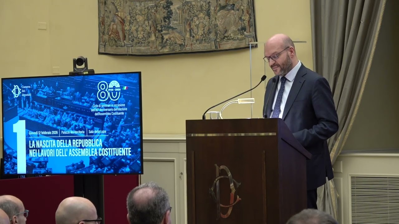Presidente Fontana   Indirizzo di saluto all'evento “Culture politiche e Assemblea Costituente”