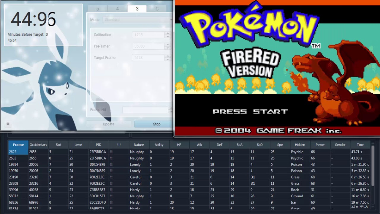 GUARANTEED SHINY WILD POKEMON FIRE RED LEAF GREEN