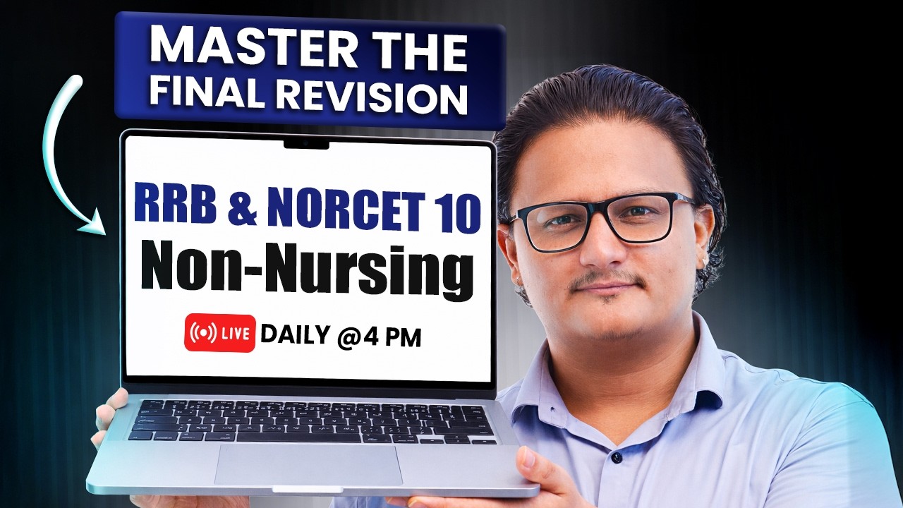 Non Nursing | NORCET 10 Revision | RRB Nursing Superintendent Revision | KGMU |NPrep Revision Series
