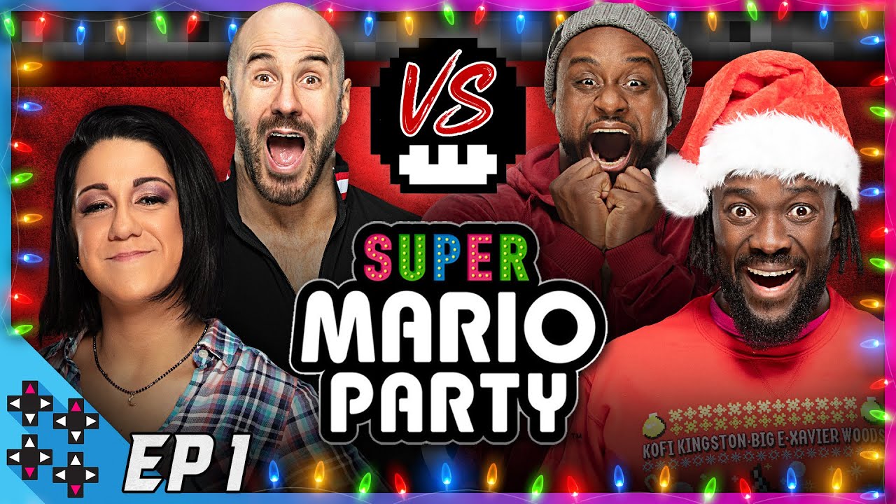 A MERRY MARIO PARTY #1: Bayley vs. Big E vs. Kofi Kingston vs. Cesaro
