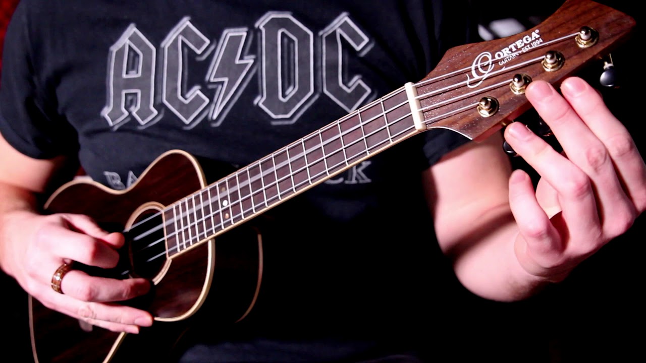 Ukulele Drop A - Custom Tuning  -   g-  A - E -  A  (100 Riffs Goes Ukulele)
