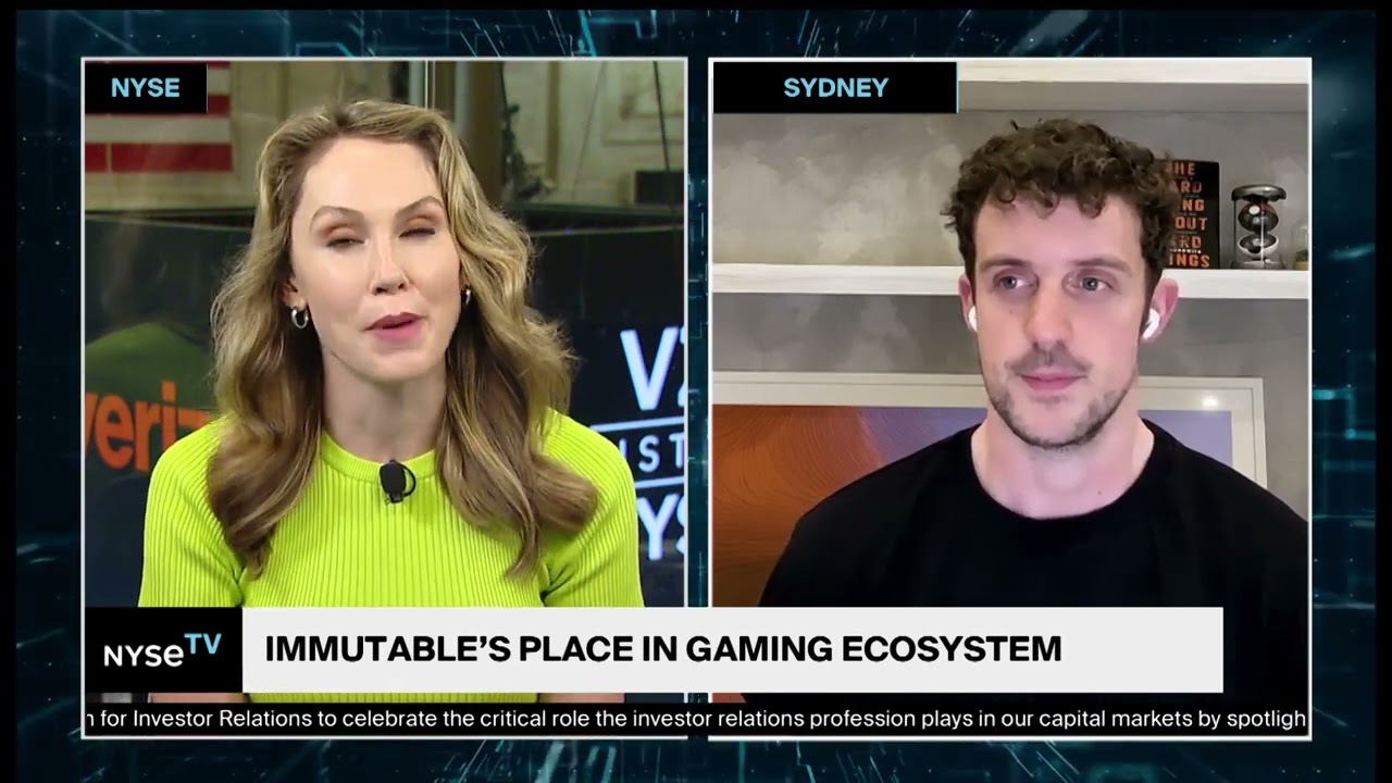 Robbie Ferguson,  Co founder and President, Immutable Joins NYSE TV