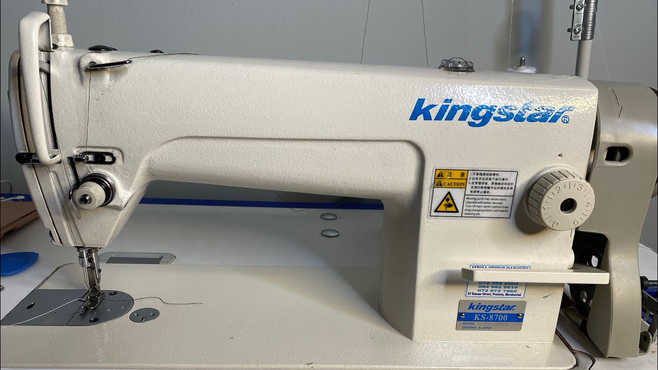 How to thread an industrial machine