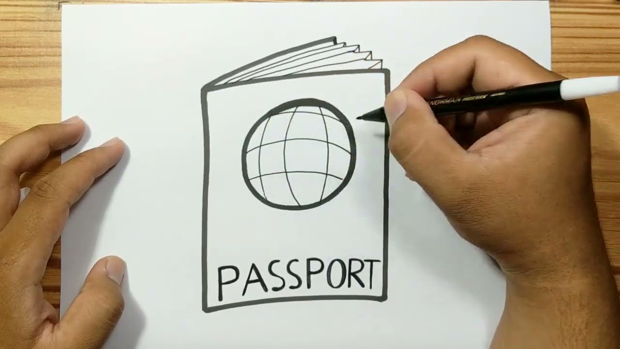How to draw PASSPORT EASY