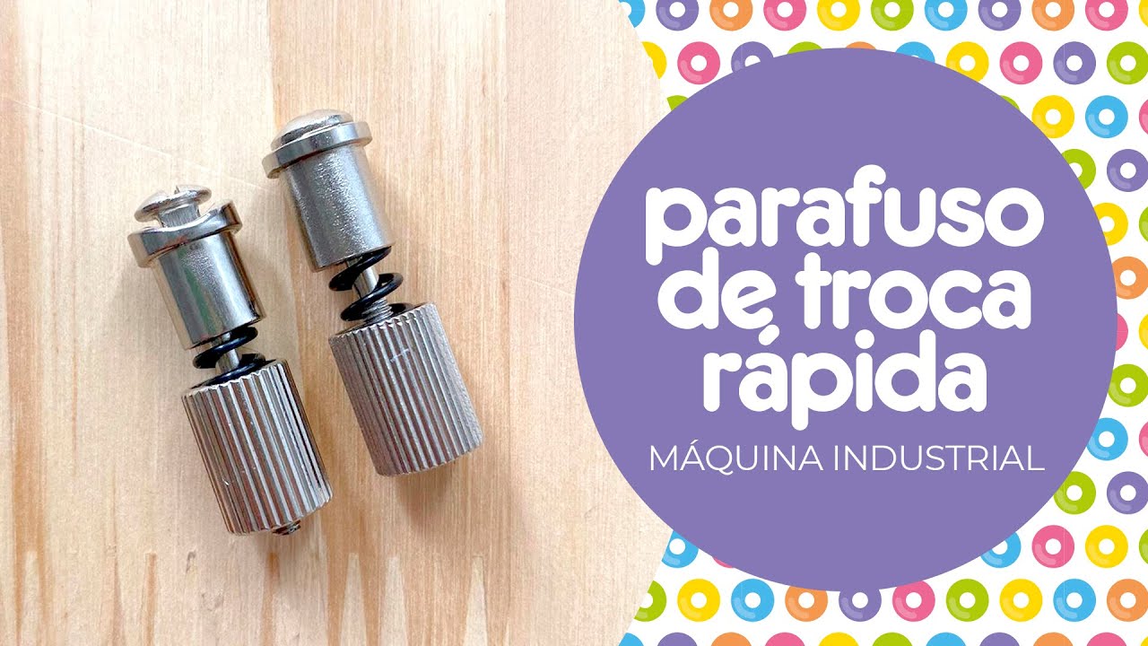 Parafuso de troca rápida para pé calcador de máquina industrial