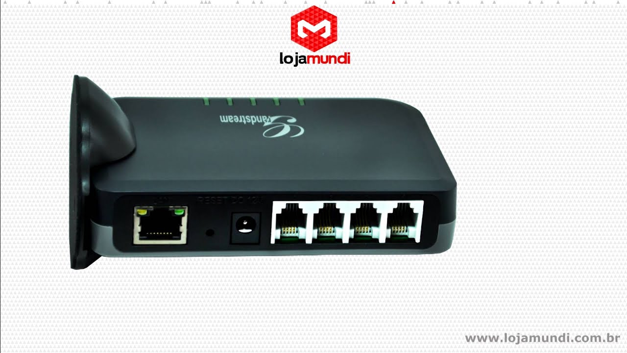 V&iacute;deo HT704 Grandstream Portas FXS &eacute; na Lojamundi