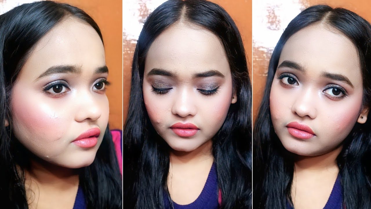 Glam Party Eye Makeup Look Easy Smokey Glitter Eye Tutorial | Shine Glow Makeup