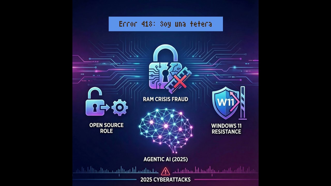 Fraudes ante la crisis de RAM; IA agéntica; ciberseguridad  en 2025; y más