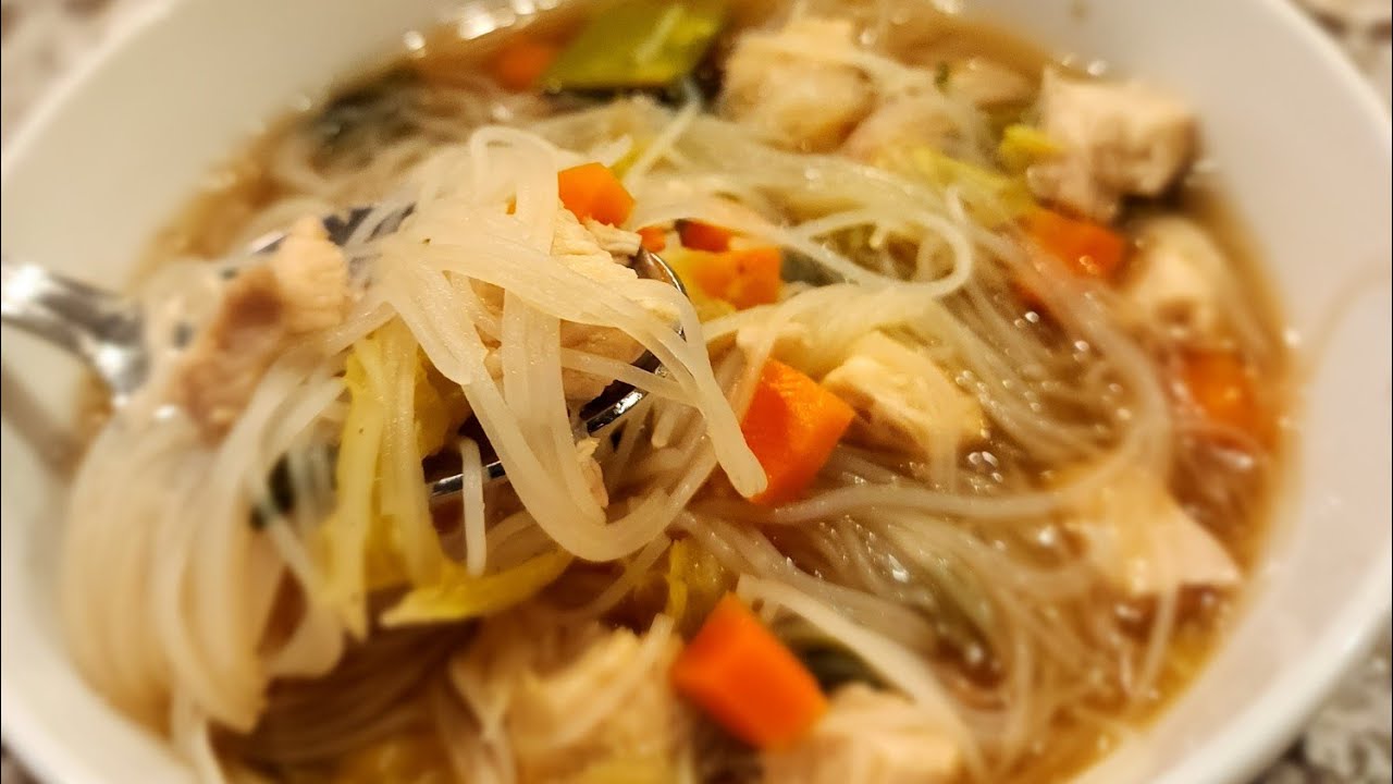 AWESOME Asian Chicken Noodle Soup!!! (GF made with rice noodles)