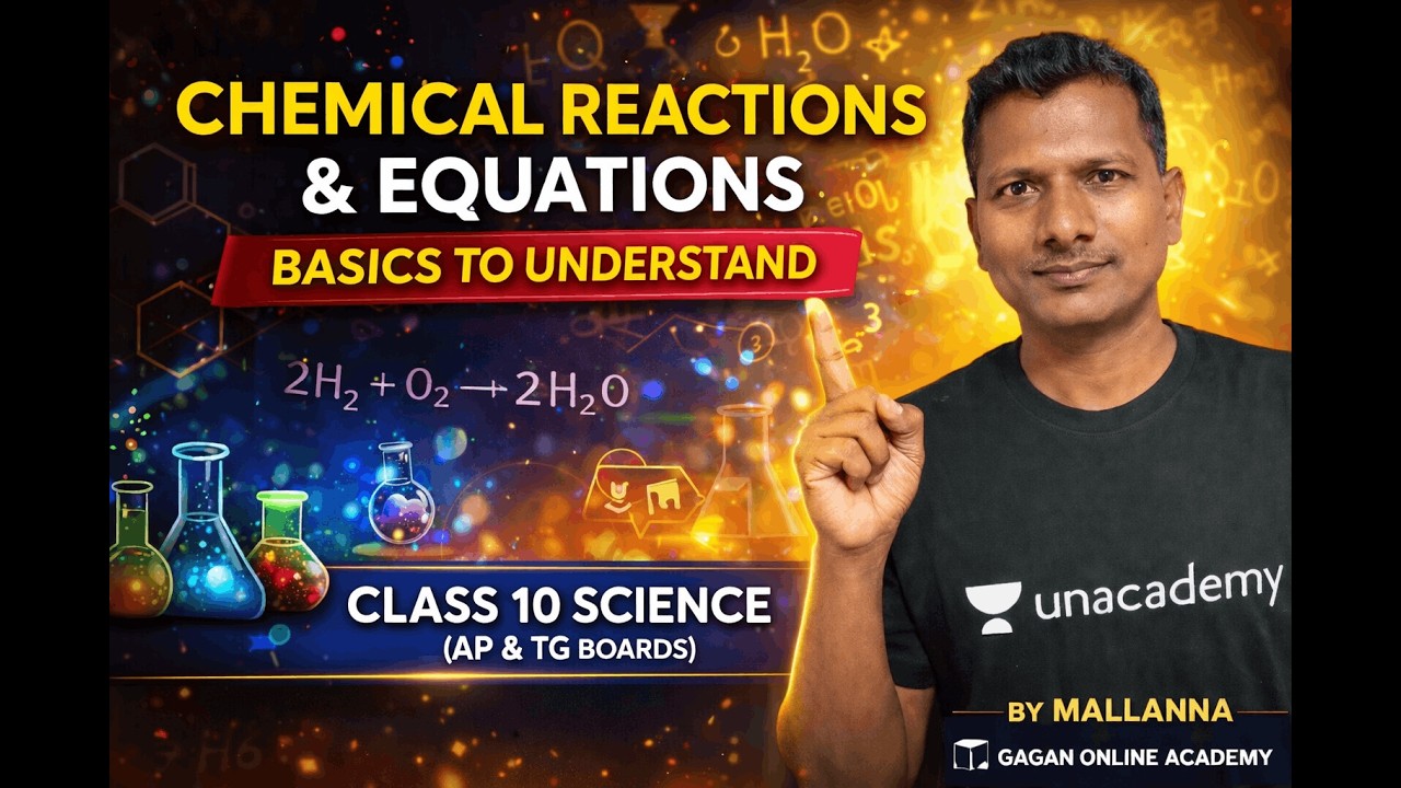 Chemical Reactions & Equations | Lesson–1 Basics 🔥 | gagan online academy|9701455001
