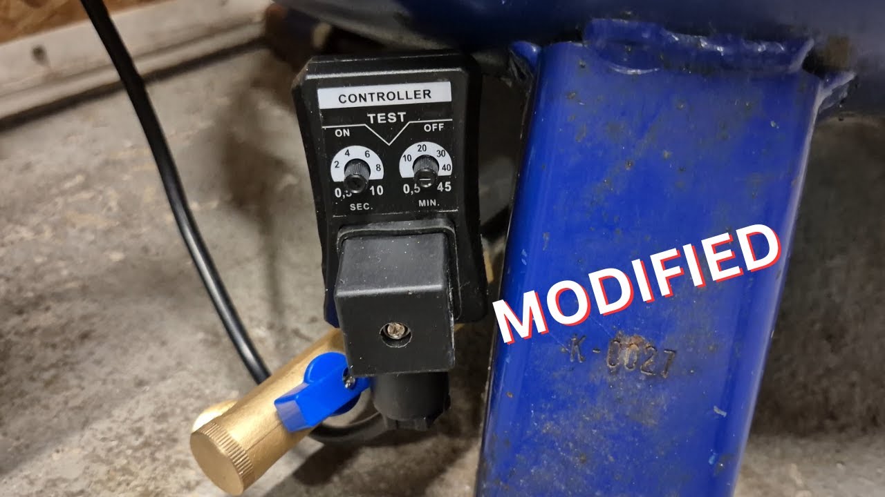 Air Compressor Automatic Water Drain and how to Modify it to work better.