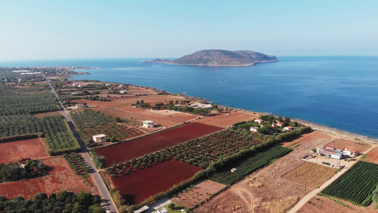Paralia Lagkouvardos Beach, 4k // Greece // Drone // September 2019